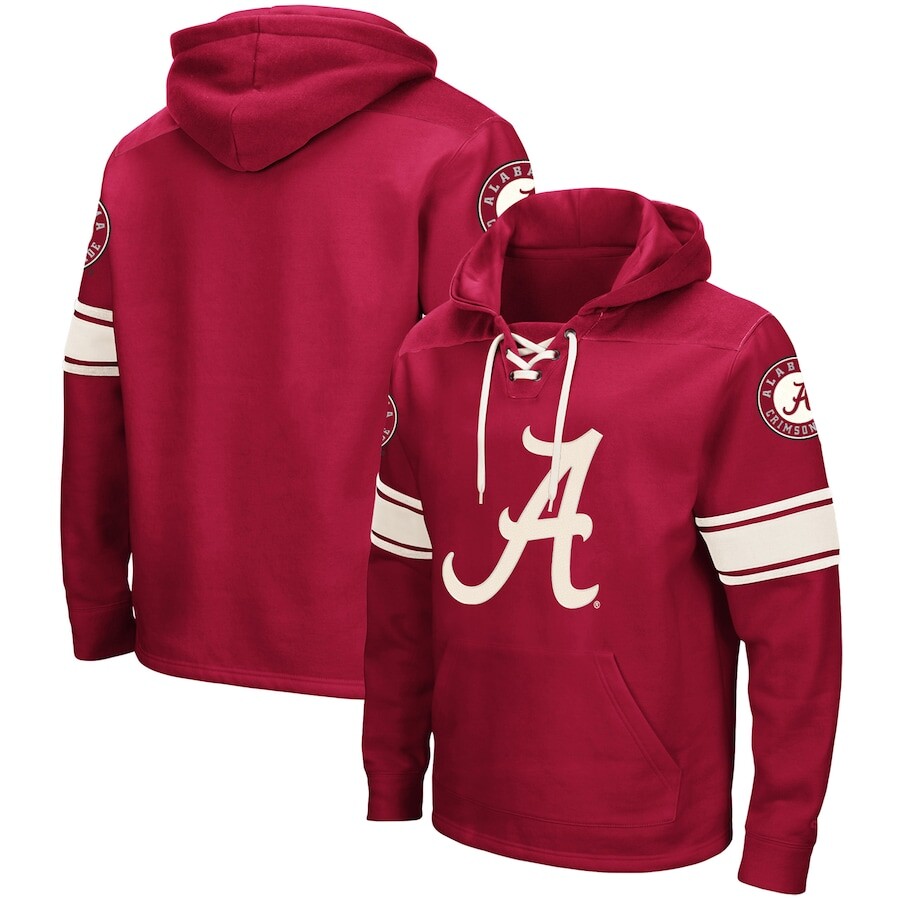 

Пуловер с капюшоном Colosseum Alabama Crimson Tide, малиновый