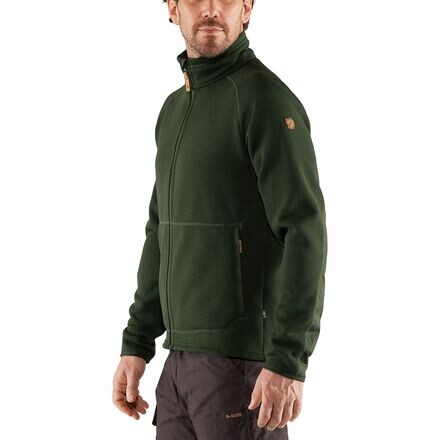 

Флисовый свитер на молнии Ovik мужской Fjallraven, темно-зеленый