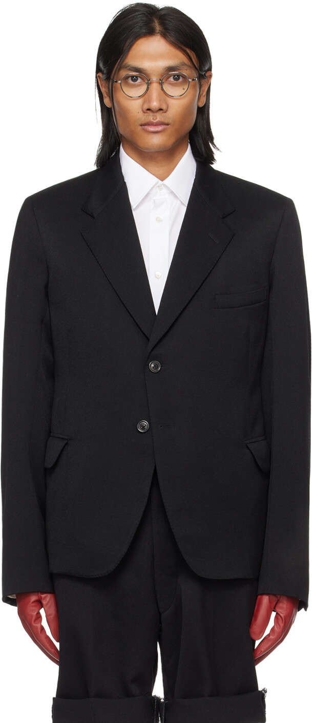 

Черный блейзер с вышивкой Maison Margiela, цвет Black