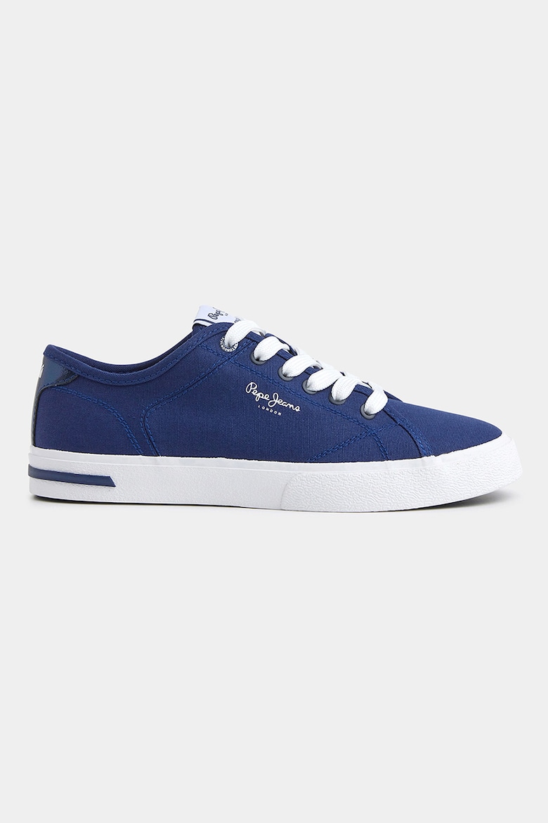 Текстильные кроссовки с логотипом Pepe Jeans London, синий