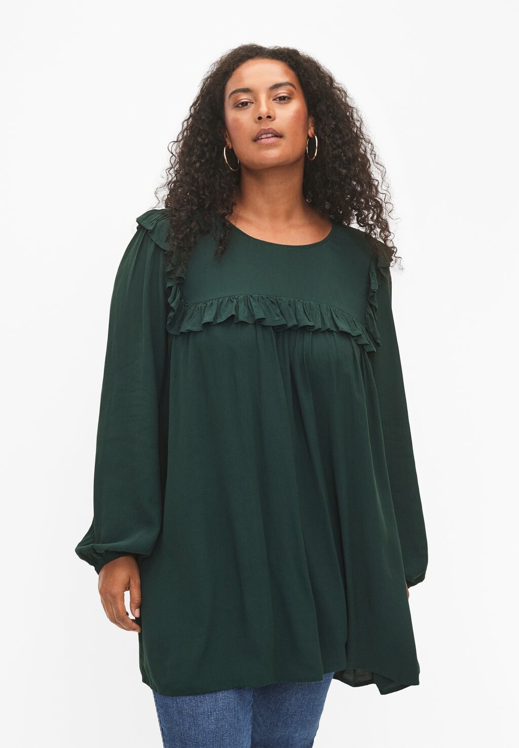 

Блузка Zizzi MIT RÜSCHEN, цвет scarab