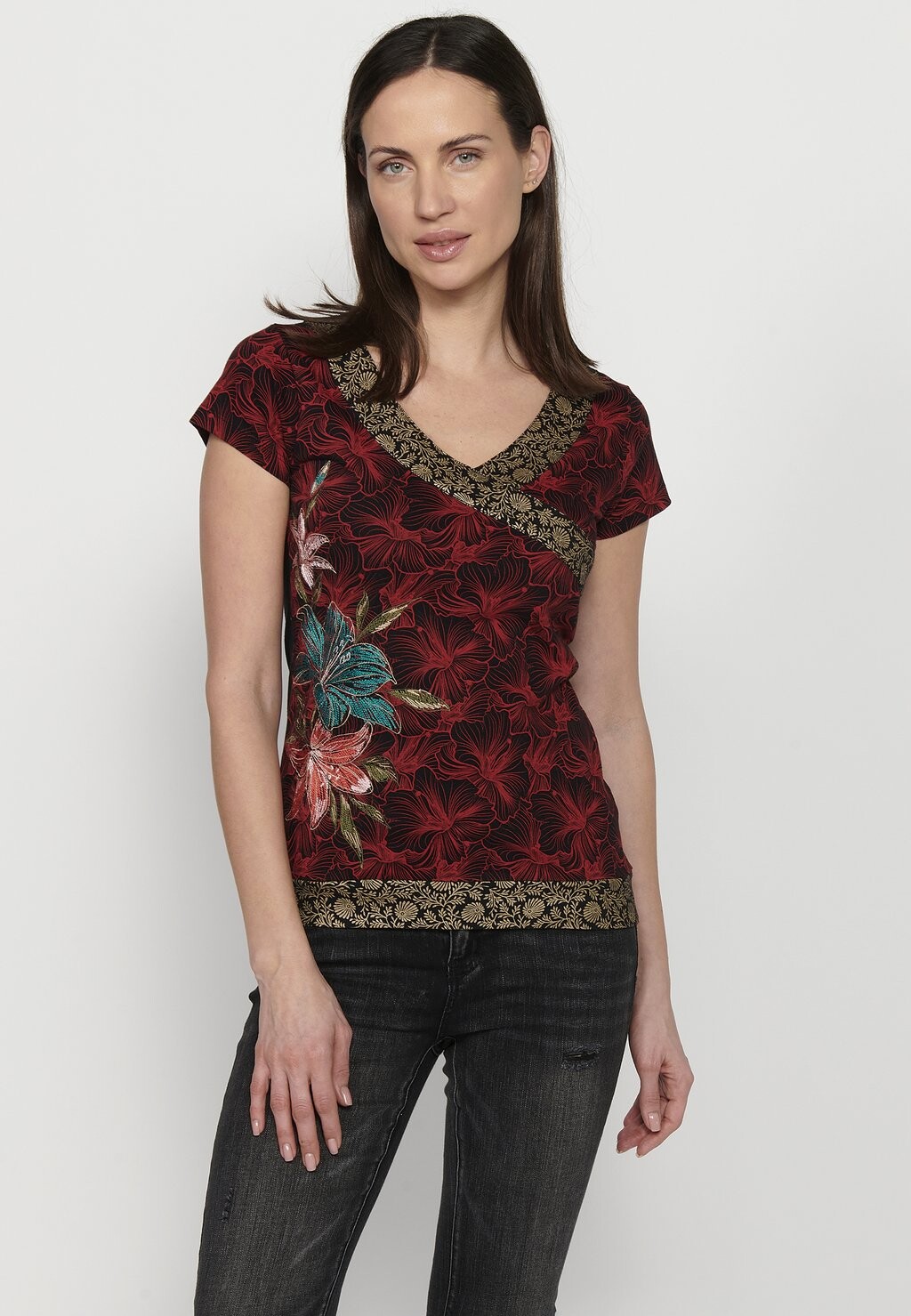 

Футболка с принтом SHORT SLEEVE Koroshi, цвет rojo red