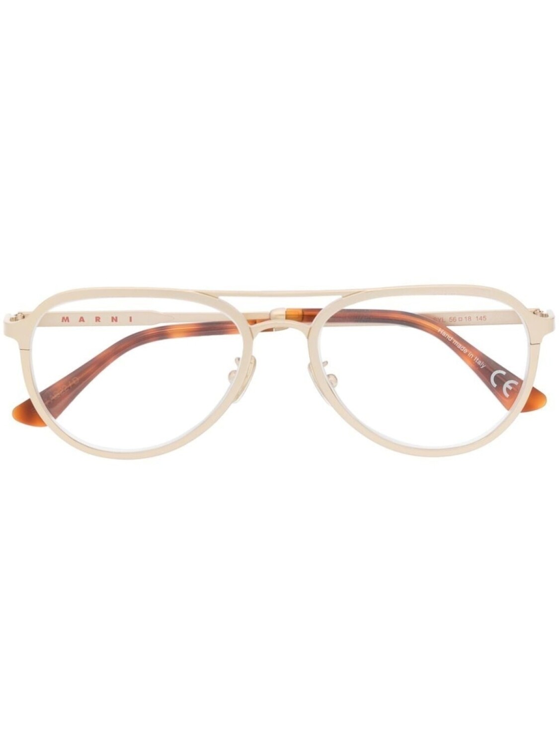 

Marni Eyewear очки в круглой оправе, золотистый