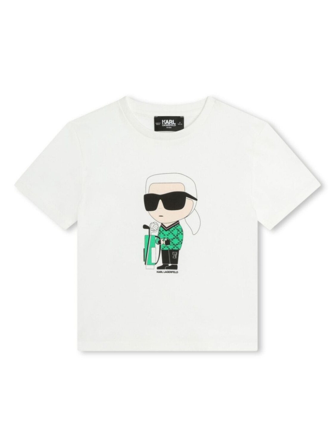 

Karl Lagerfeld Kids футболка Ikonik из органического хлопка, белый