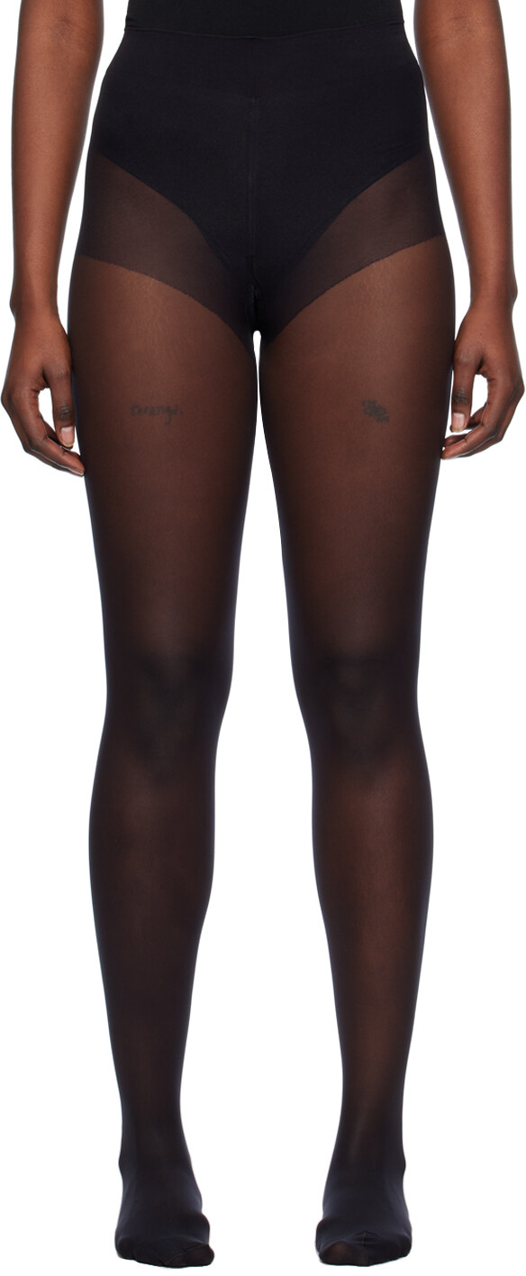 

Черные колготки Pure 10 Wolford, цвет Black