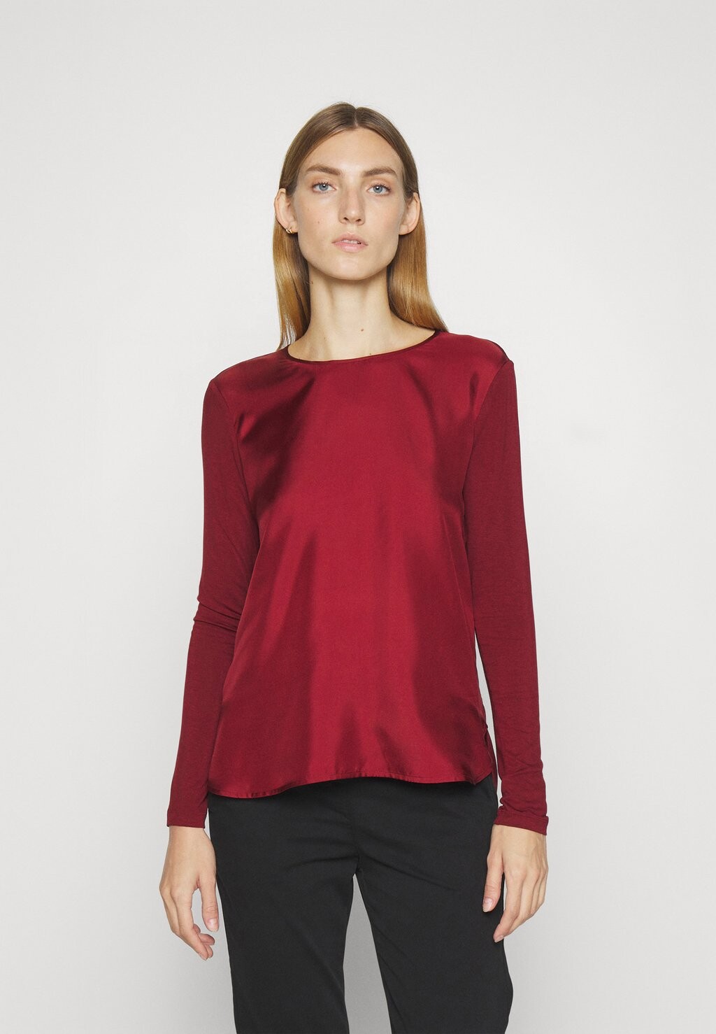 

Топ Max Mara Leisure с длинными рукавами, розовый