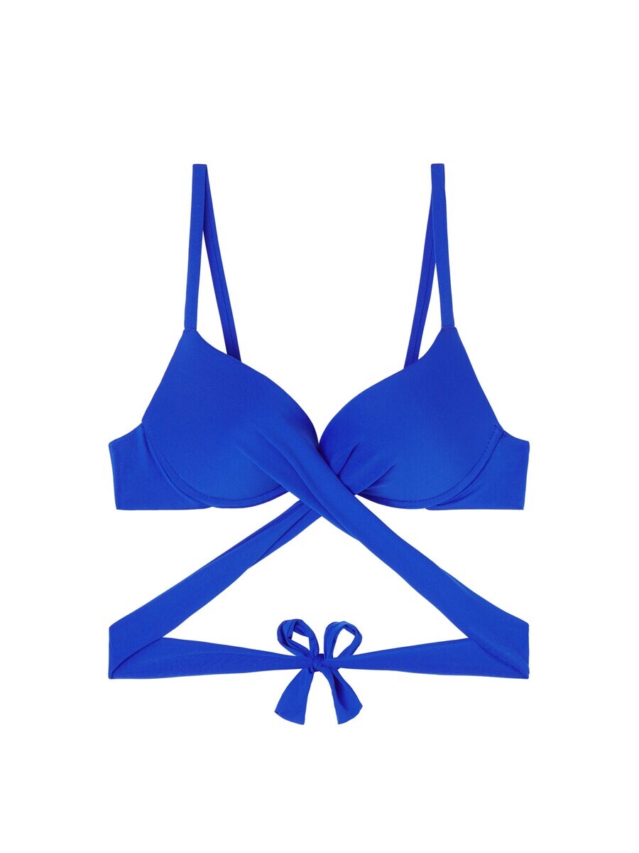 

Топ бикини CALZEDONIA Bralette Bikini Top INDONESIA, синий