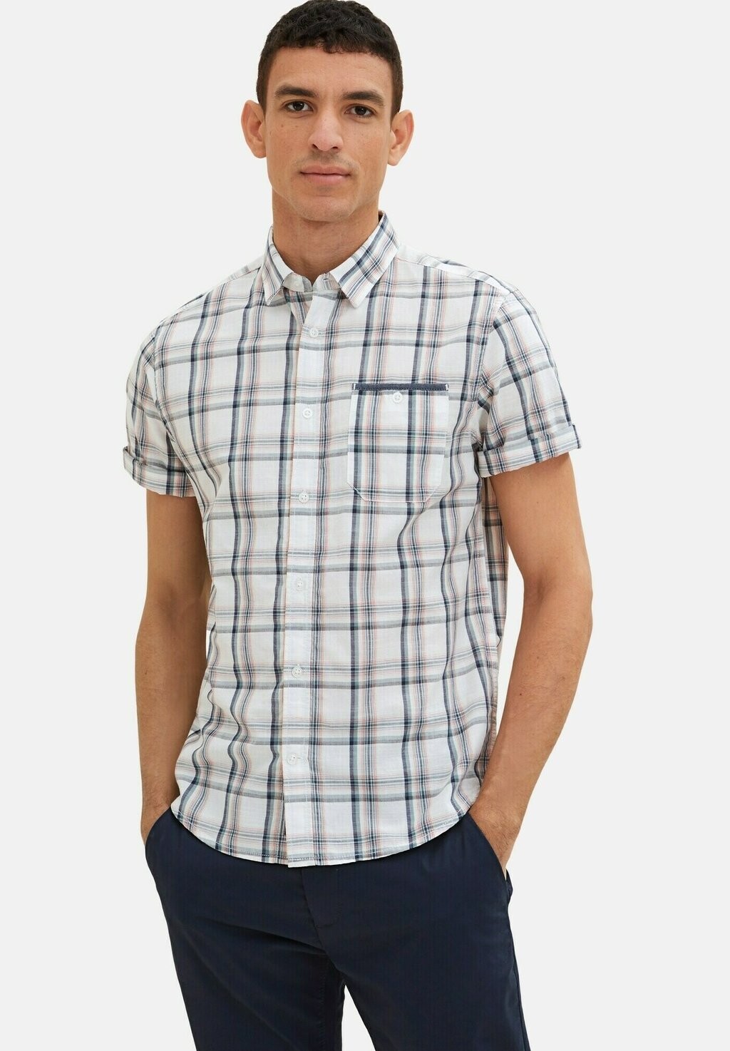 

Рубашка TOM TAILOR, цвет off white colorful check
