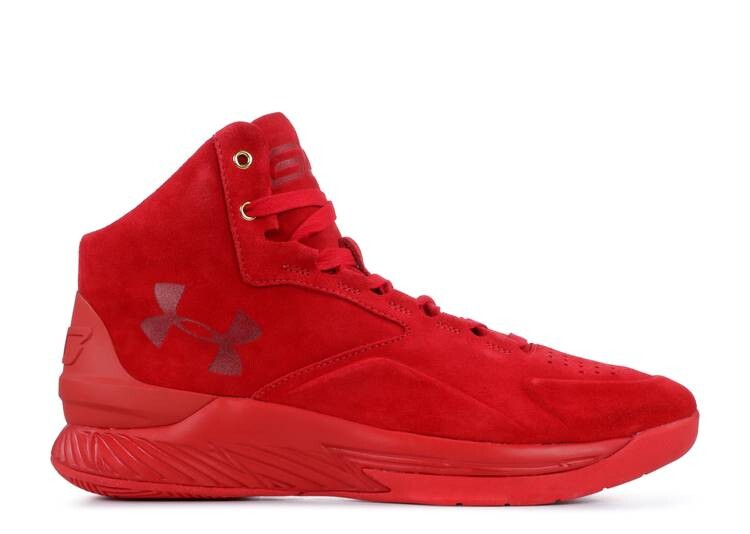 

Кроссовки Under Armour CURRY 1 LUX MID SUEDE 'TRIPLE RED', красный