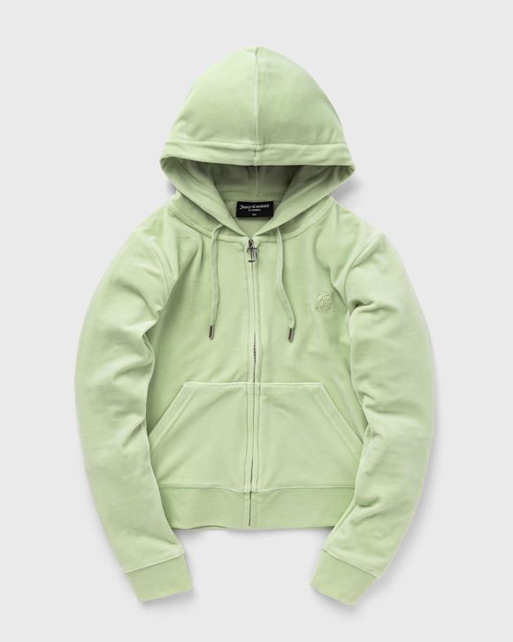 

Худи Juicy Couture Classic Velour Robertson Zip Hoodie, цвет bok choy