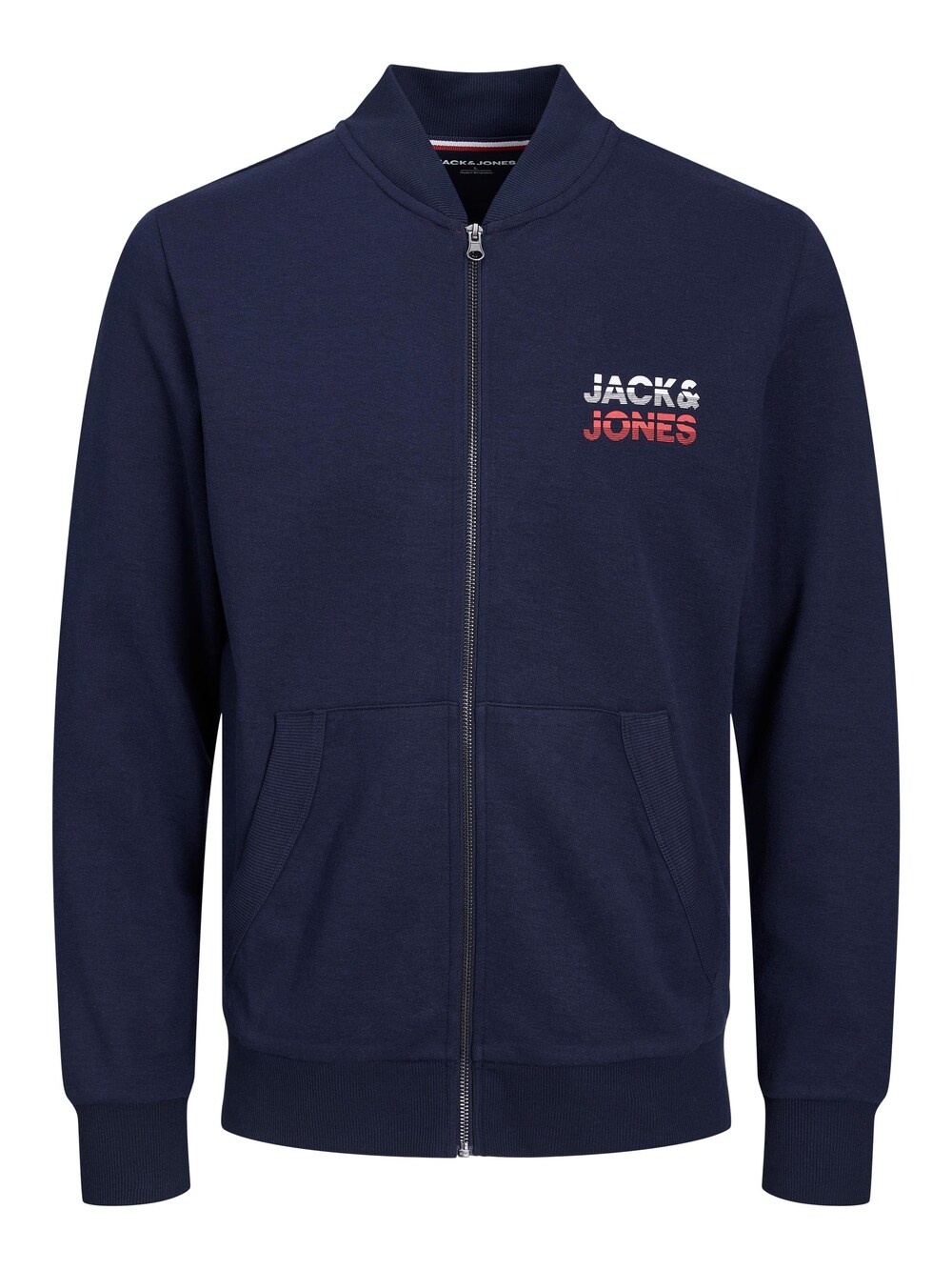 

Толстовка на молнии JACK & JONES Atlas, темно-синий