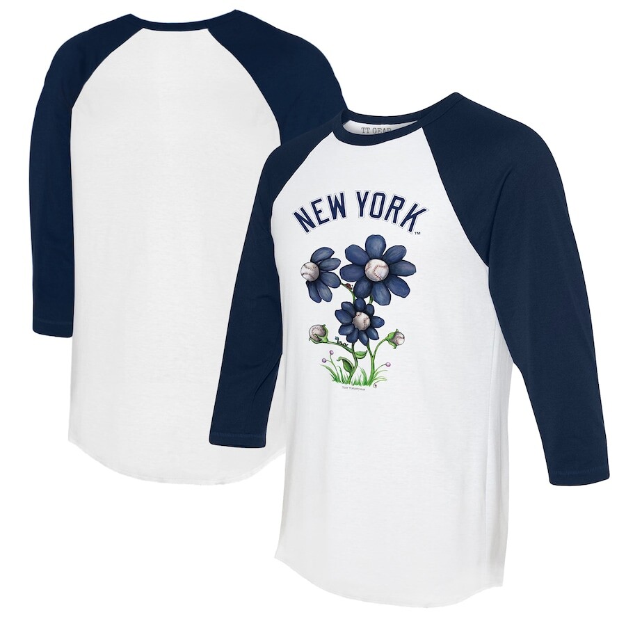 

Футболка с длинным рукавом Tiny Turnip New York Yankees, белый