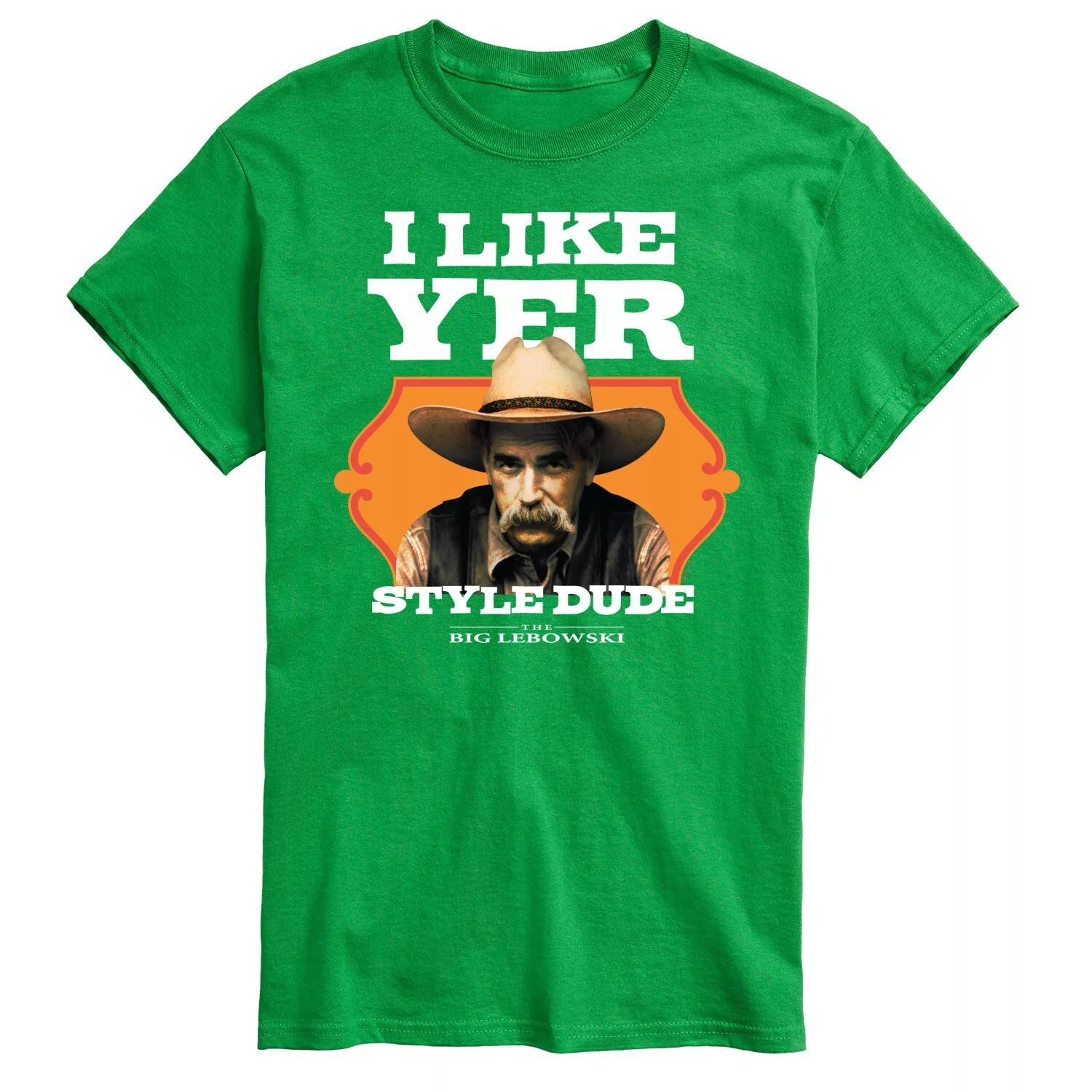 

Big & Tall Футболка в стиле Big Lebowski Like Yer Style License, зеленый
