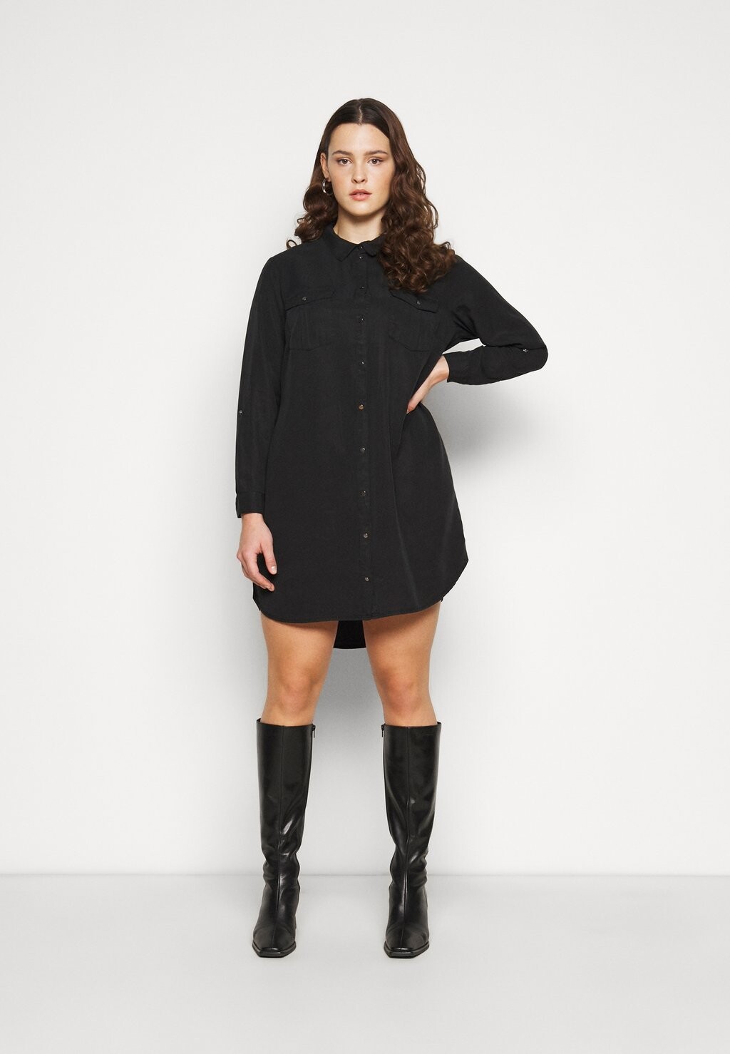 

Платье-рубашка Vero Moda, черный