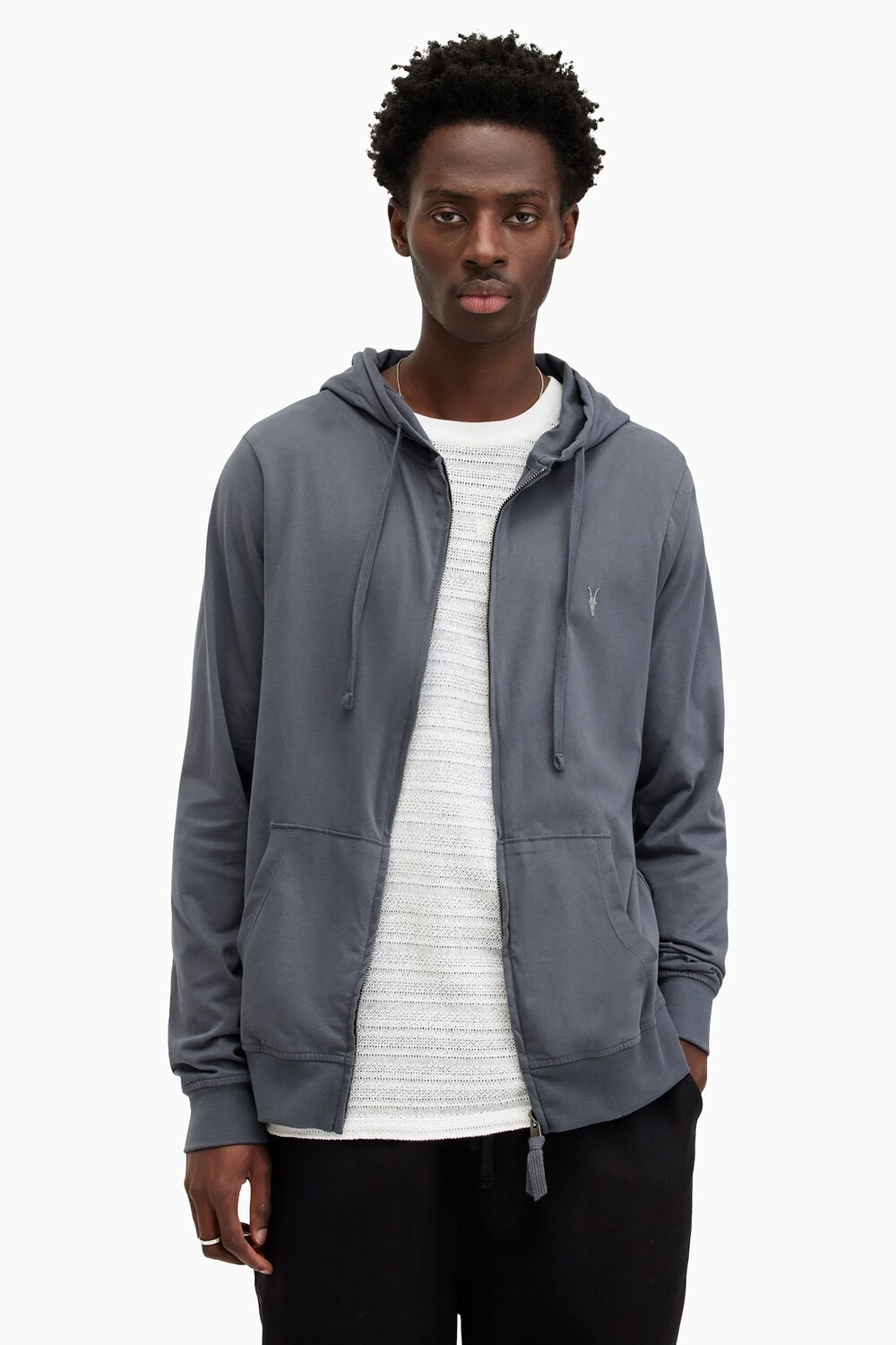 

Худи Allsaints с бретельками All Saints, синий