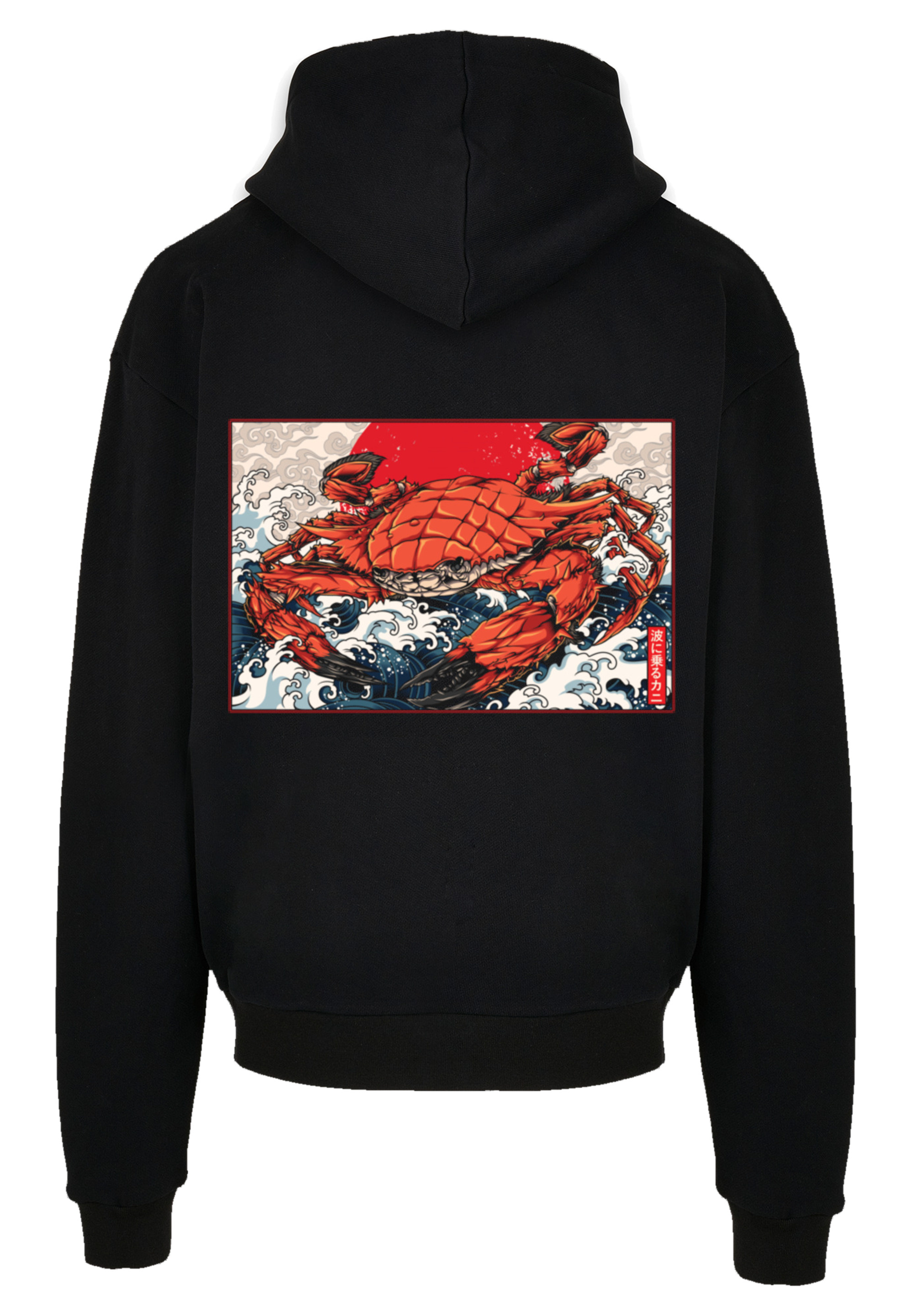 Пуловер F4NT4STIC Ultra Heavy Hoodie Crab Kanji Japan, черный
