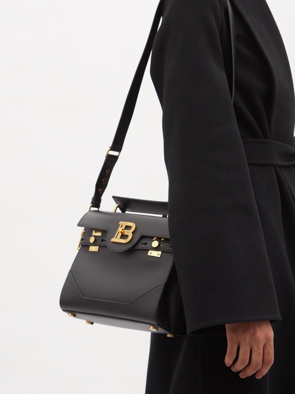 

Кожаная сумка через плечо bbuzz Balmain, черный