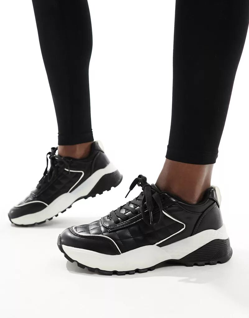 Черные кроссовки для бега Simply Be Wide Fit