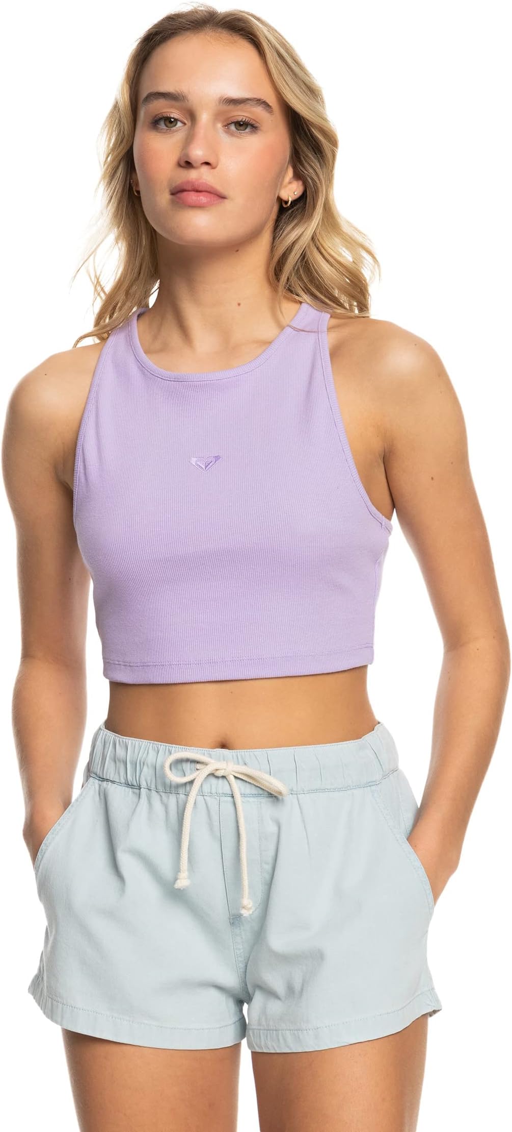 

Майка Kate Bosworth Ribbed Tank Top Roxy, цвет Purple Rose