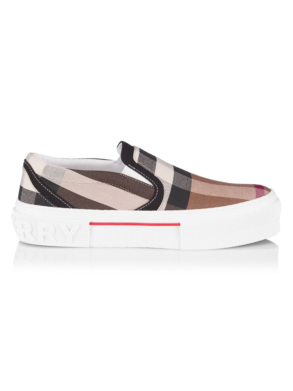 

Кроссовки без шнурков в клетку Curt Burberry, коричневый
