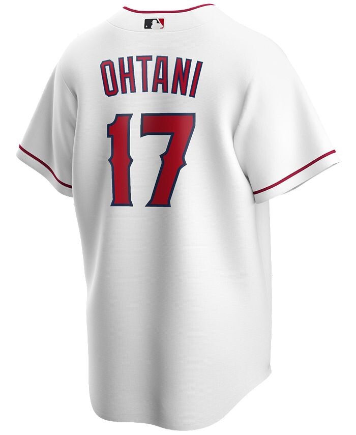 

Мужская официальная копия Джерси Shohei Ohtani Los Angeles Angels Nike, белый