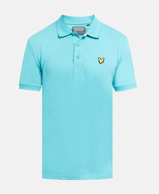 

Функциональная рубашка-поло Lyle & Scott, бирюзовый
