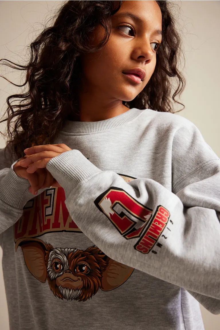 

Объемная толстовка H&M, серый