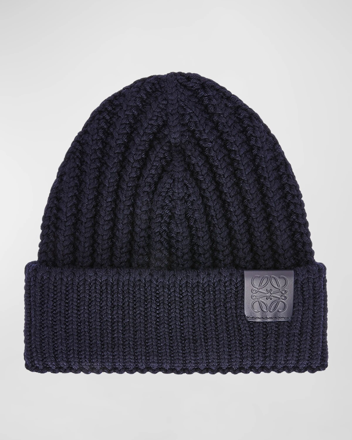 

Шерстяная шапка в стиле рыбака Loewe, цвет Navy Blue