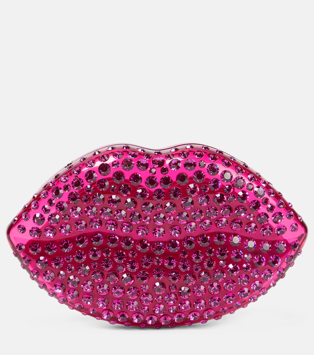 Клатч Kiss Me с кристаллами Aquazzura, розовый