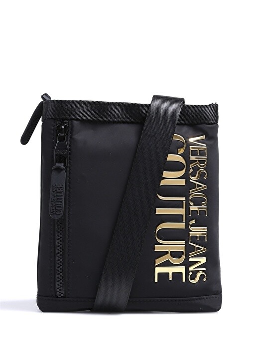 

Мужская сумка-мессенджер черно-золотая Versace Jeans Couture