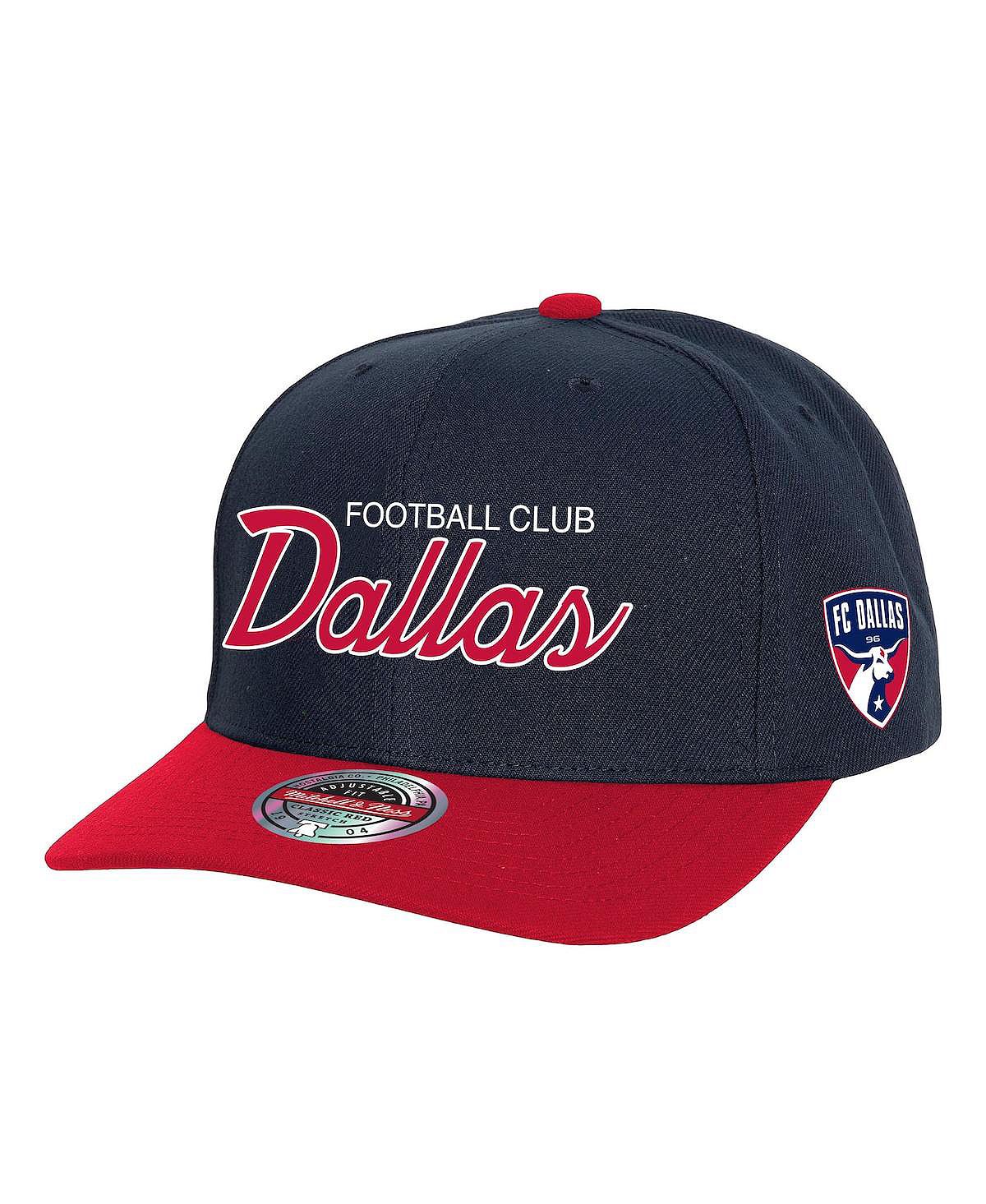 

Мужская темно-синяя эластичная кепка Snapback Script 2.0 FC Dallas Team Mitchell & Ness