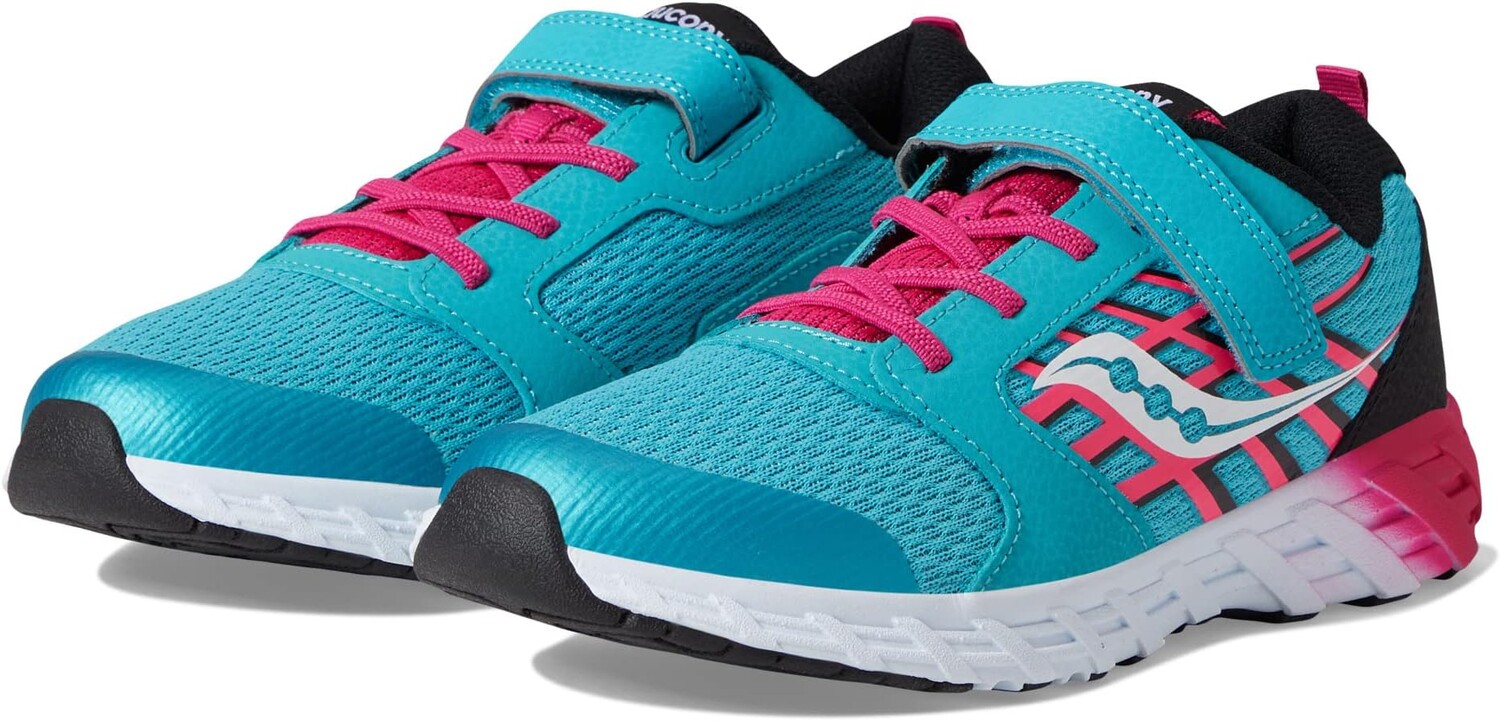 

Кроссовки Wind A/C 2.0 Saucony Kids, цвет Turquoise/Pink/Black