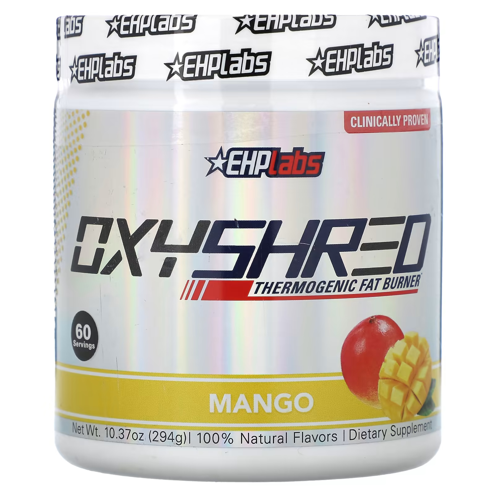 Термогенный сжигатель жира EHPlabs OxyShred с манго, 294 г vitamin bounty burn on keto термогенное средство для сжигания калорий 60 капсул