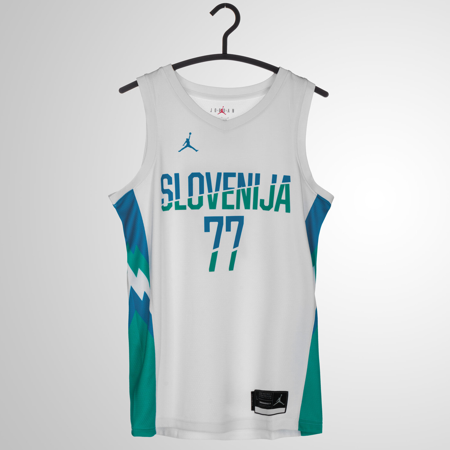 

Рубашка Jordan Basketballtrikot Slowenien Home Luka Dončić, белый