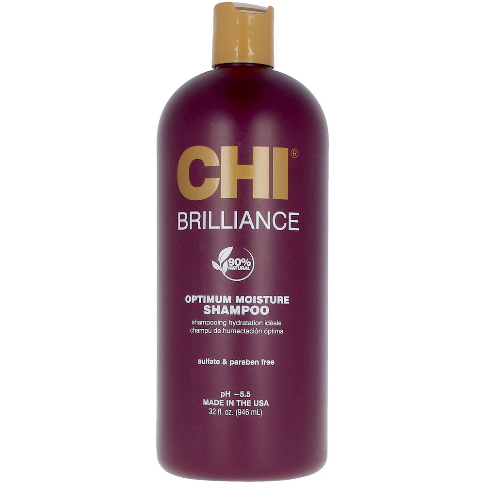 Увлажняющий шампунь Chi Deep Brilliance Olive & Monoi Optimum Moisture Shampoo Farouk, 946 мл chi deep brilliance optimum moisture shampoo увлажняющий шампунь для поврежденных волос 946 мл