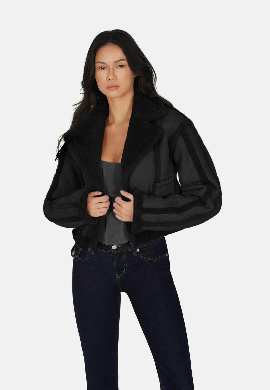 

Куртка из искусственной кожи OW Collection, черный