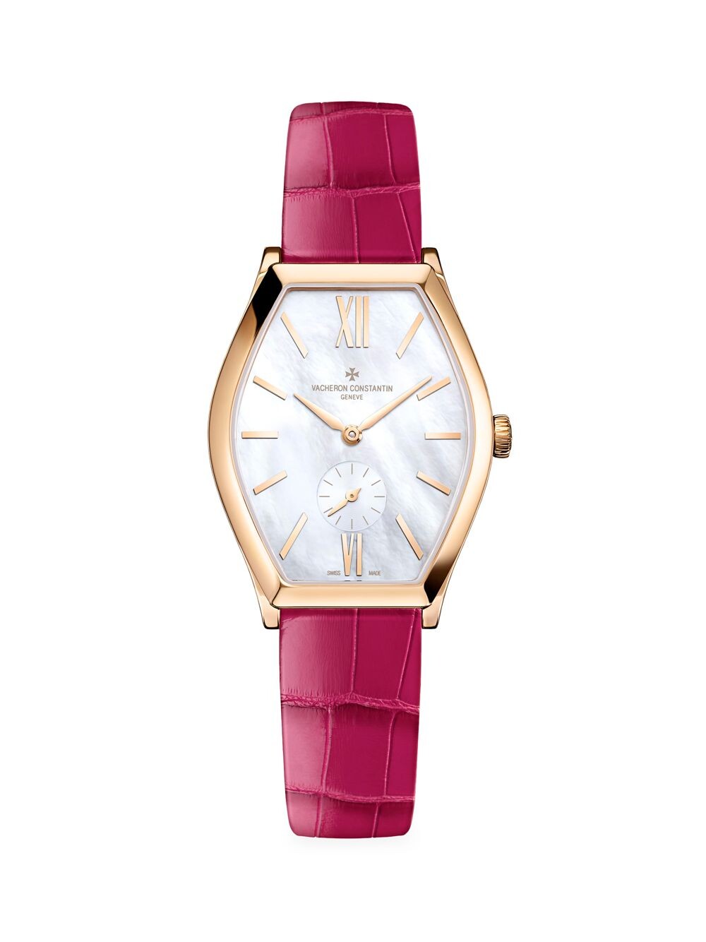 

Часы Malte из розового золота 18 карат 5N с ремешком из кожи аллигатора Vacheron Constantin, золотой