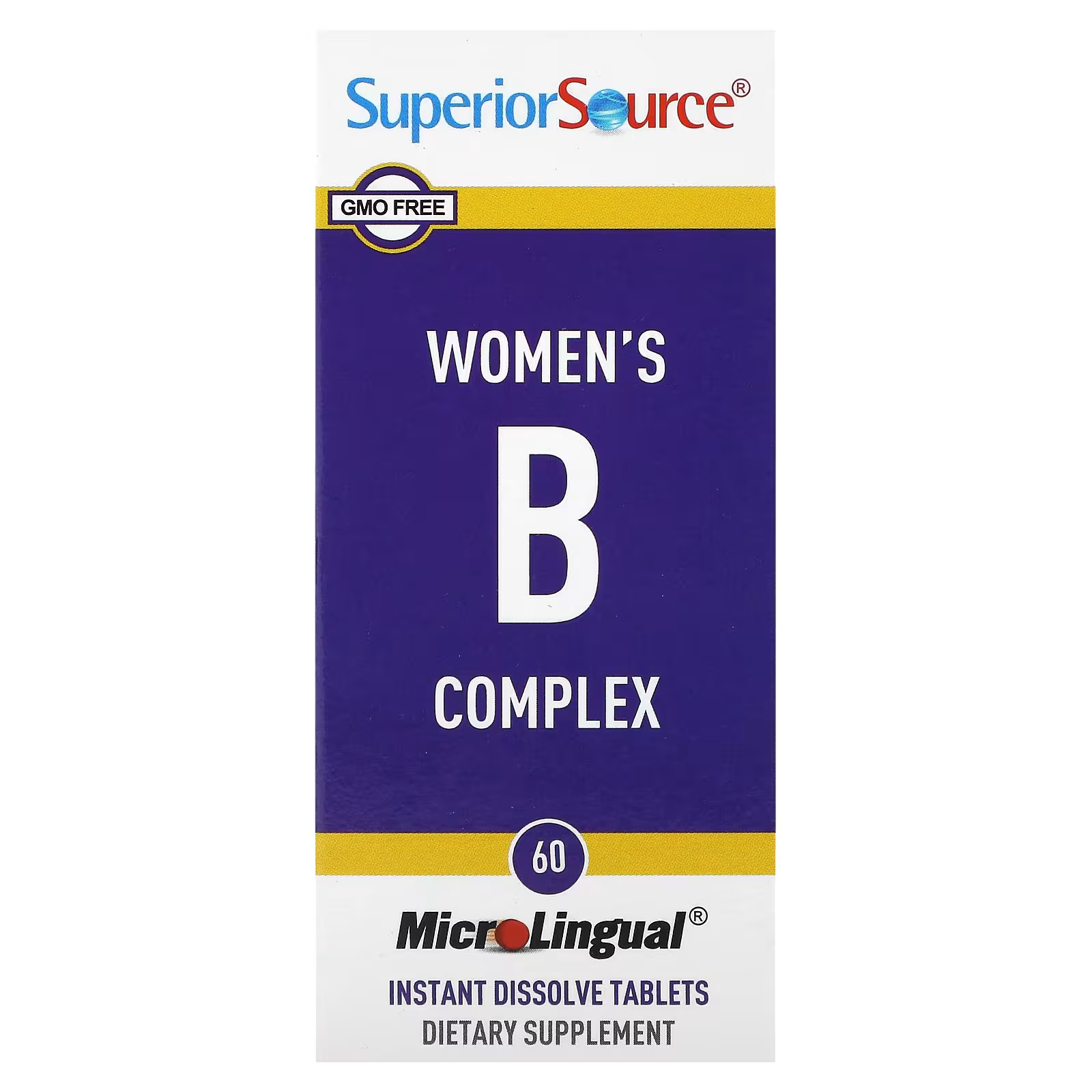 Комплекс витаминов женский MicroLingual Superior Source, 60 растворяющихся таблеток