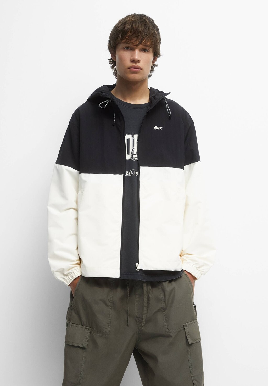

Водонепроницаемая куртка PULL&BEAR, белый