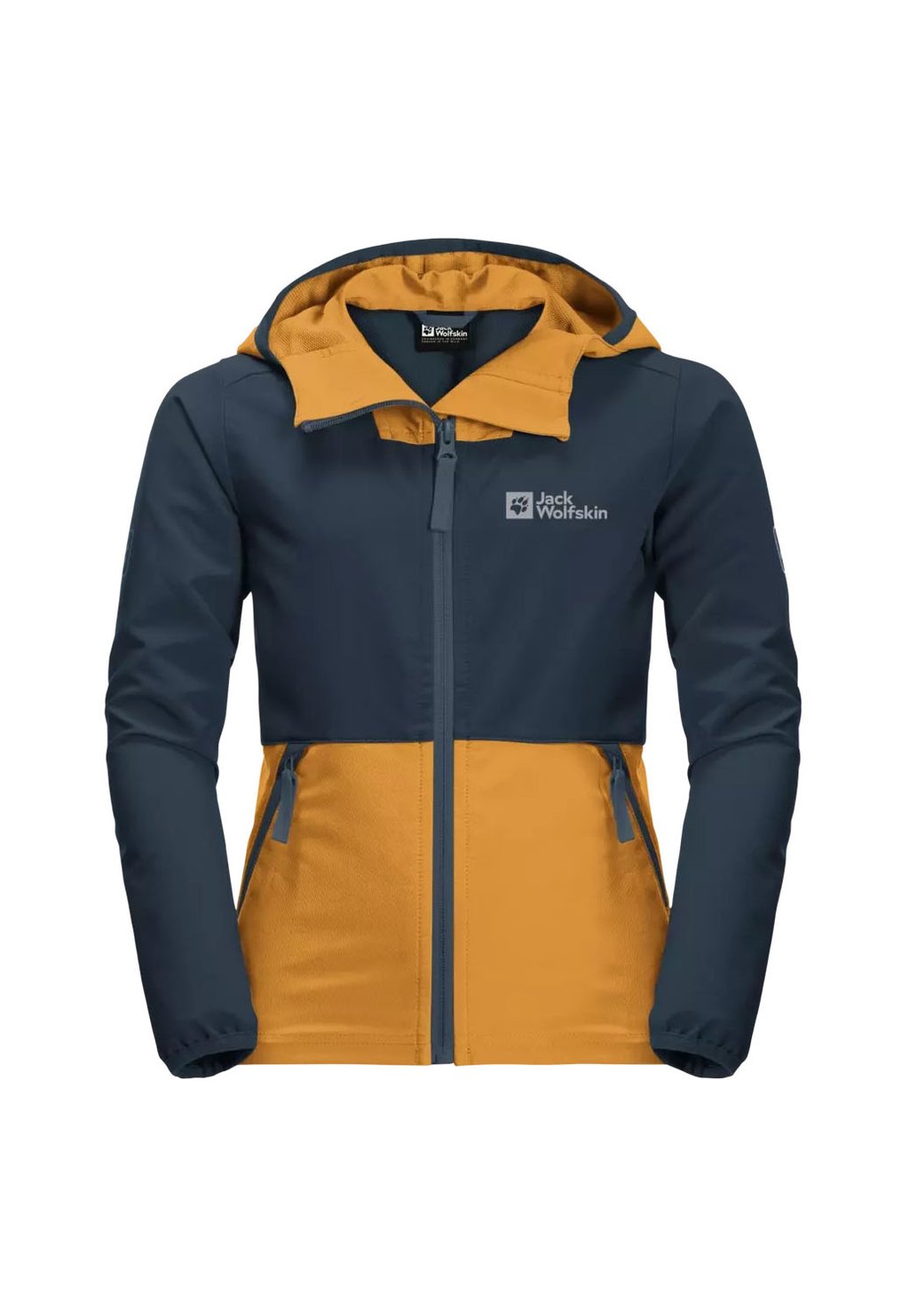 

Куртка Softshell TURBULENCE B Jack Wolfskin, цвет orange pop