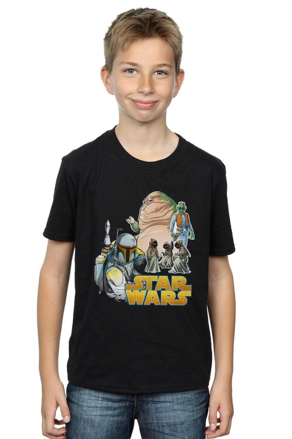 Винтажная футболка Montage Star Wars, черный