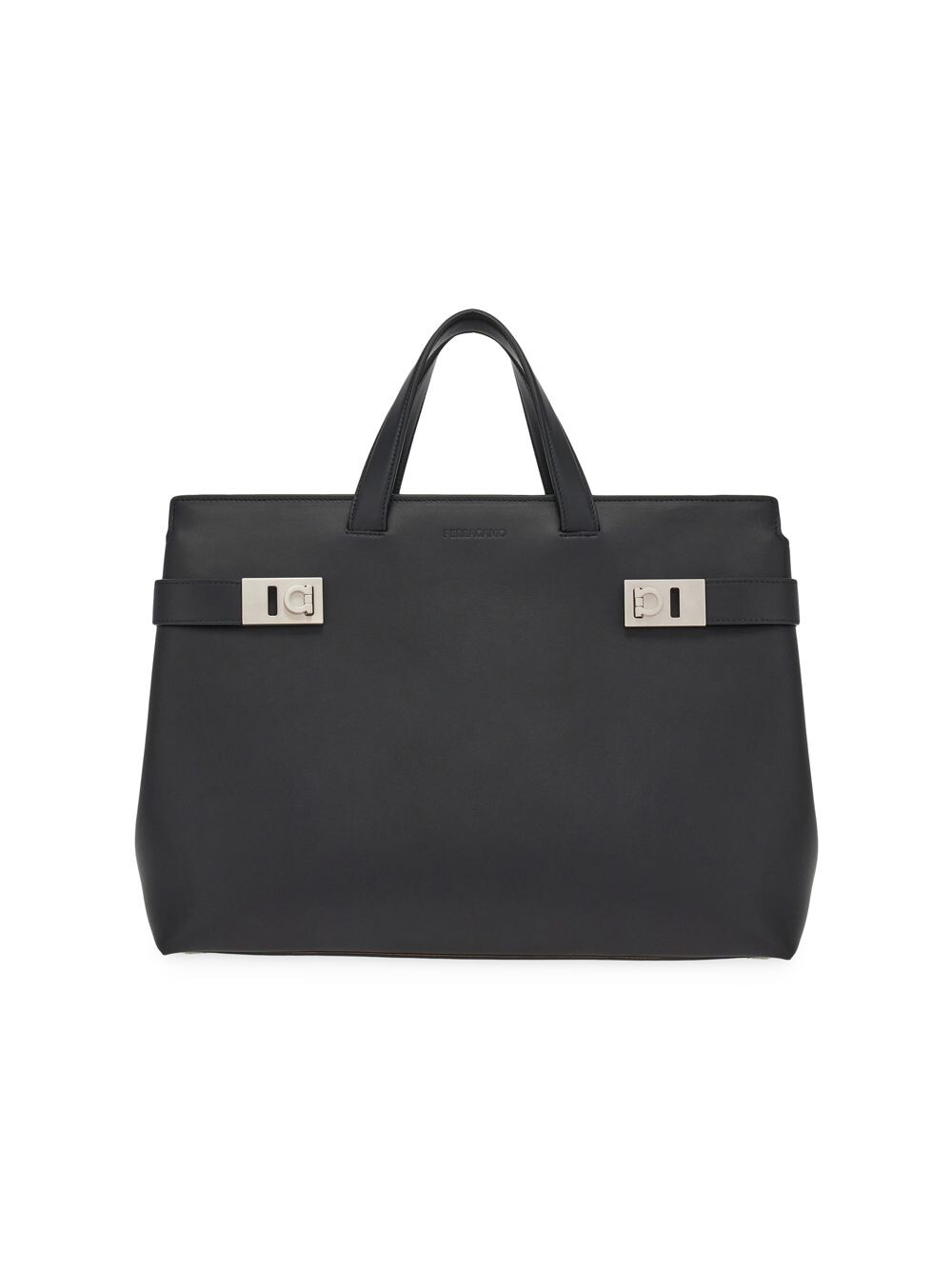 

Сумка с кожаной ручкой для показа мод FERRAGAMO, неро