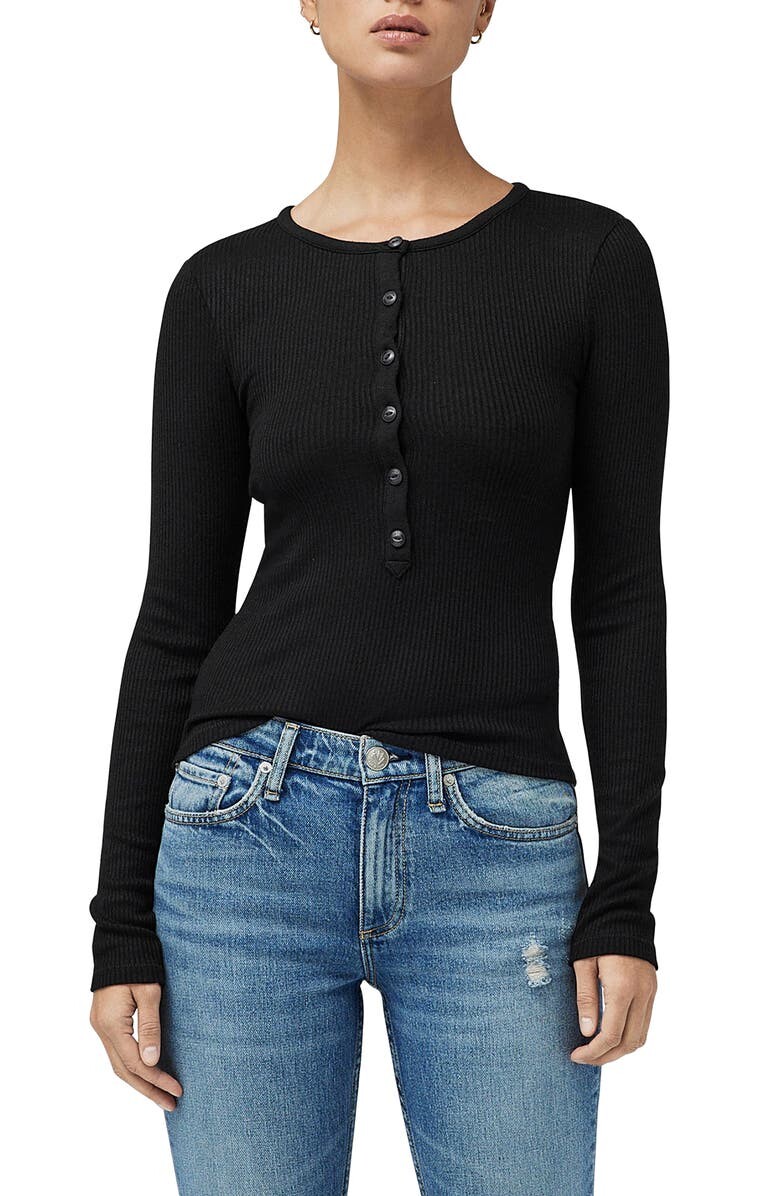 

Ребро Хенли RAG & BONE, черный