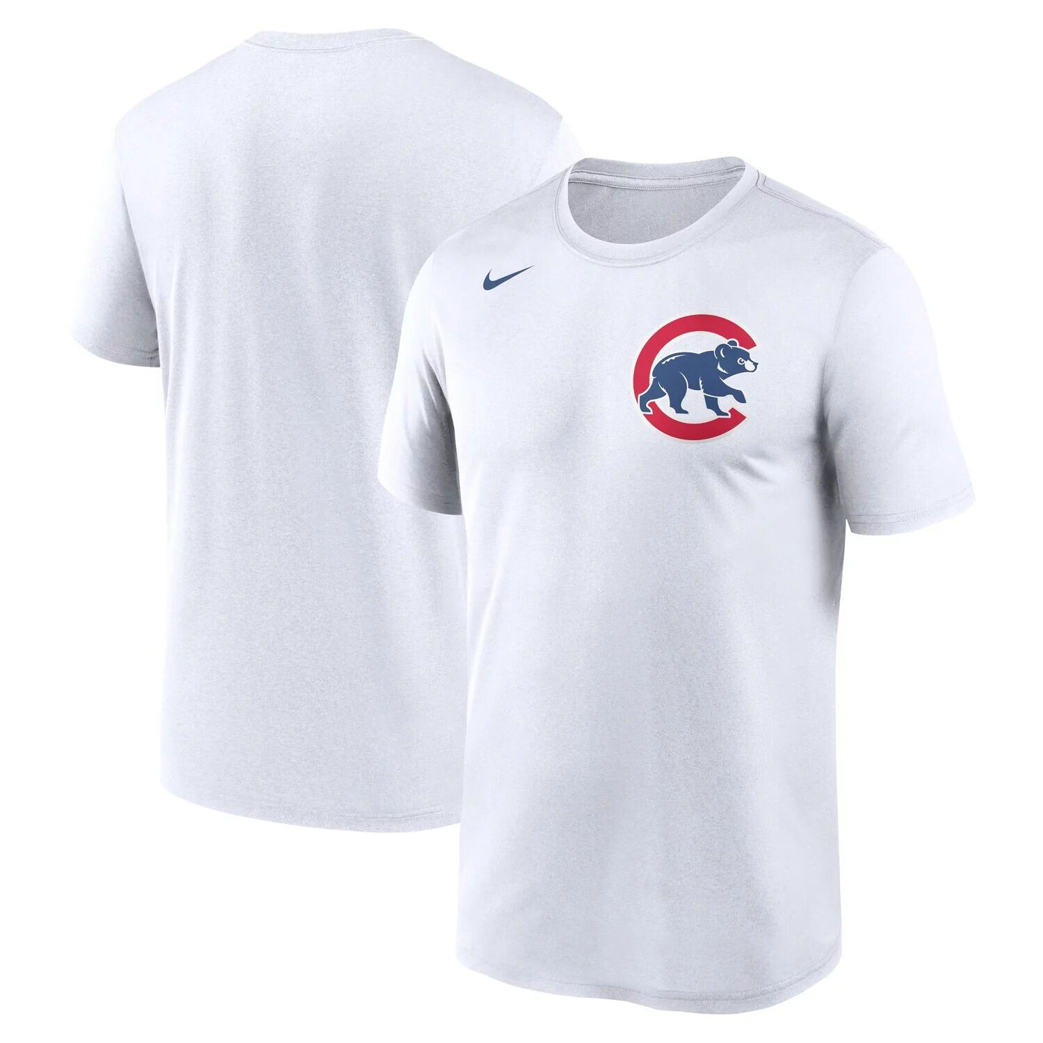 

Мужская белая футболка с надписью Chicago Cubs New Legend Nike, Белый