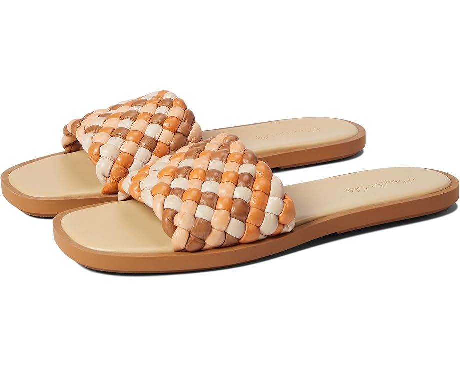 Сандалии Madewell The Suzi Slide Sandal in Multi Woven Leather, цвет Mulled Cider Multi