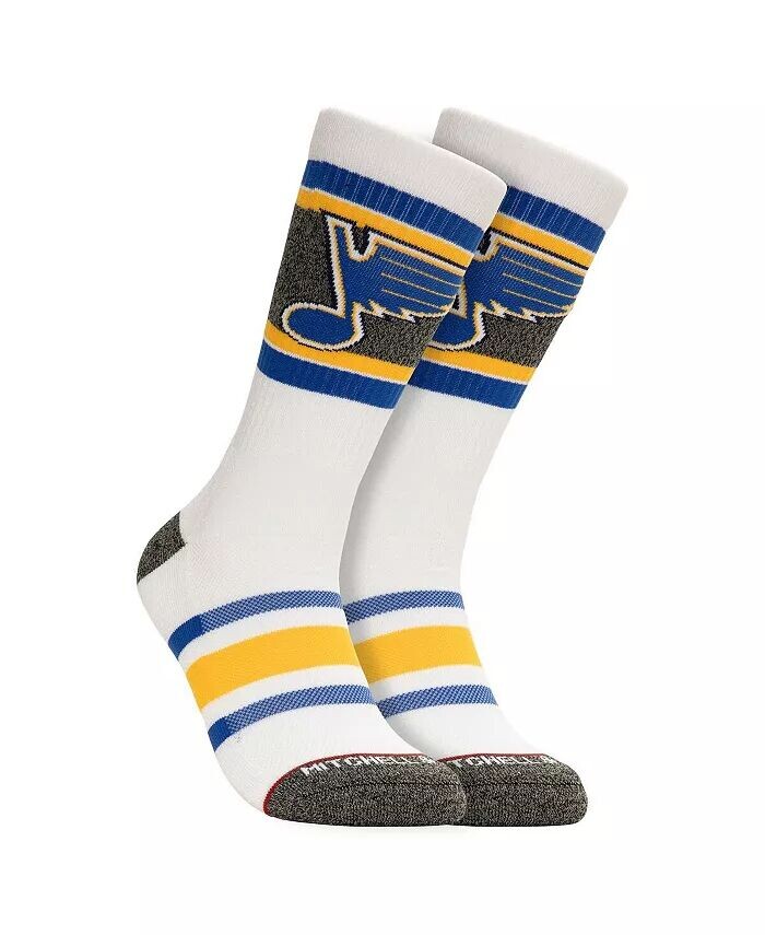 

Мужские носки St. Louis Blues Cross Bar Crew Mitchell & Ness, белый