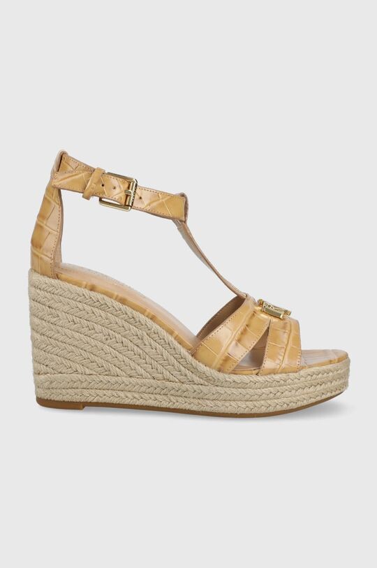 

Кожаные босоножки HALE 802860851001.101 Lauren Ralph Lauren, бежевый