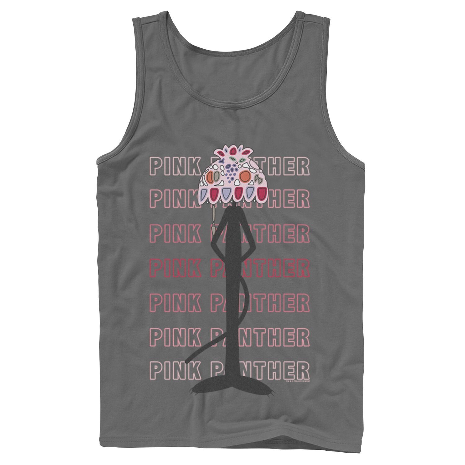 

Мужская майка силуэта с абажуром Pink Panther Licensed Character