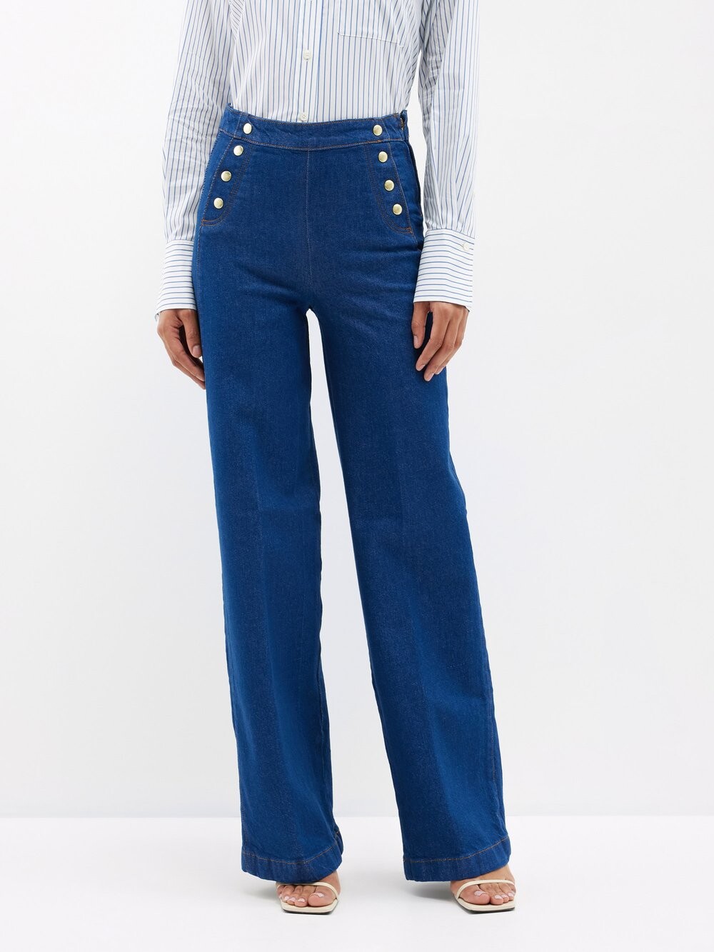 

Джинсы широкого кроя sailor snap FRAME, синий
