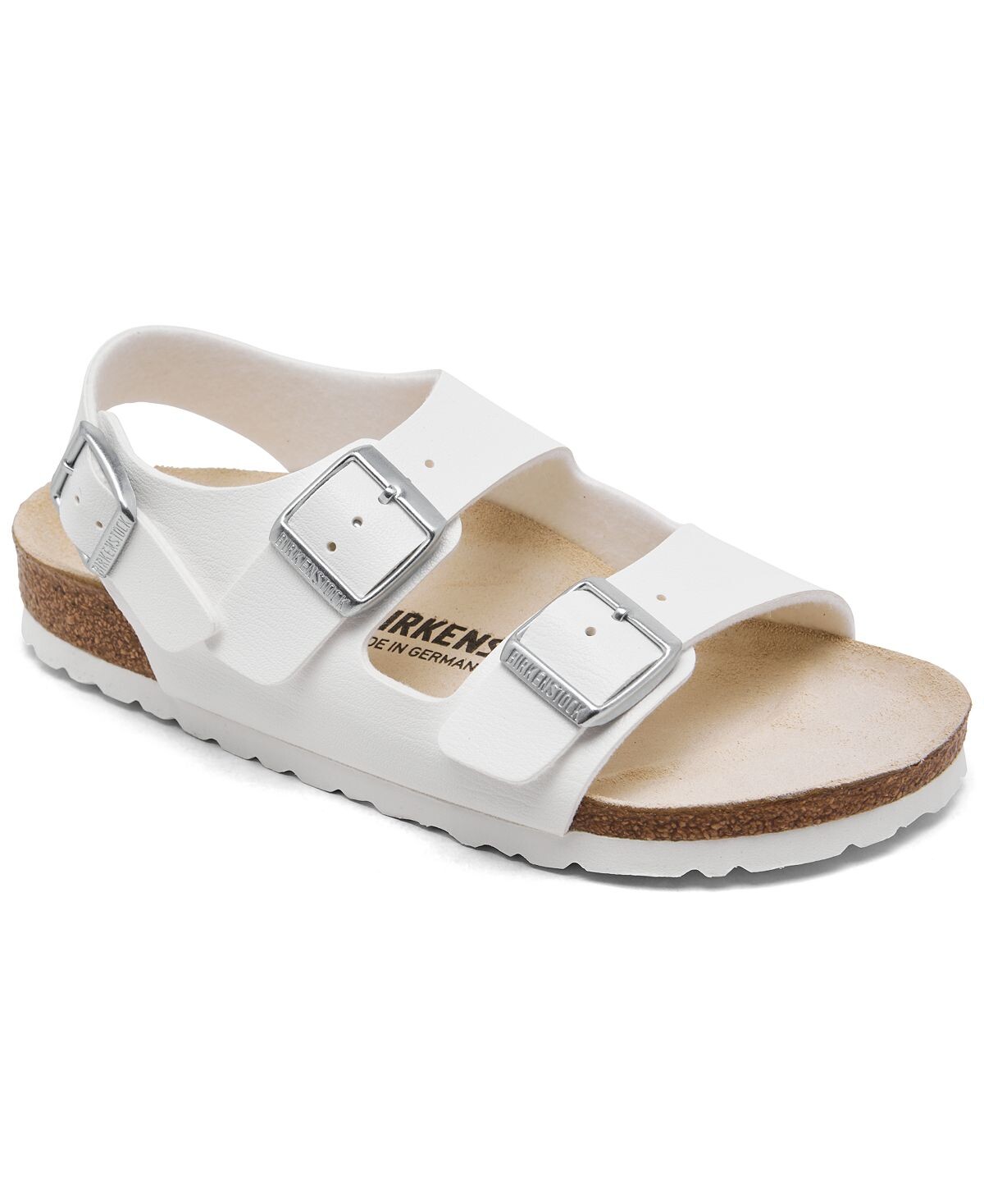 

Женские сандалии Milano Birko-Flor с мягкой стелькой от Finish Line Birkenstock, белый